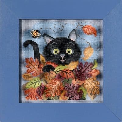 Mill Hill Playful Cat beaded cross stitch kit