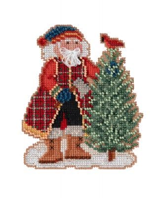 Mill Hill Scotch Pine Santa beaded cross stitch kit