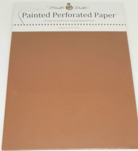 Mill Hill Terracotta Painted Perforated Paper