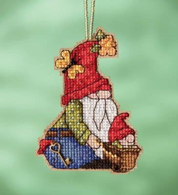 Mill Hill Wheelbarrow Gnome beaded cross stitch kit