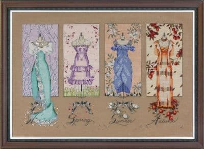 Mirabilia Dressmaker's Daughter printed cross stitch chart