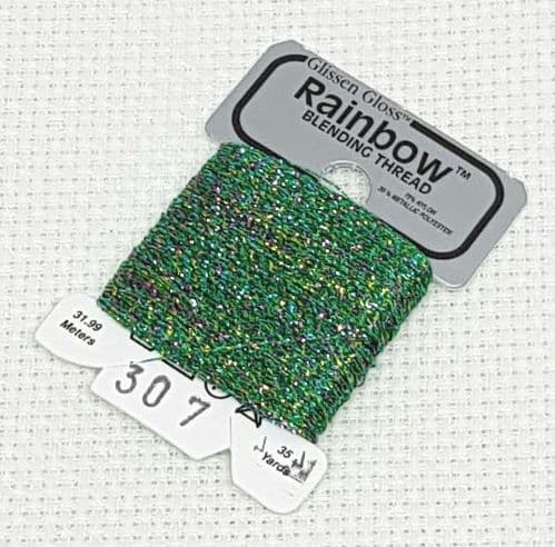 Multi Green GlissenGloss Rainbow Thread R307