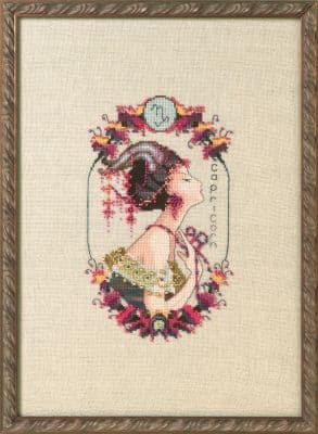 Nora Corbett Capricorn - Zodiac printed cross stitch chart