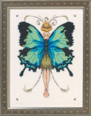Nora Corbett Miss Goss Swallowtail printed cross stitch chart