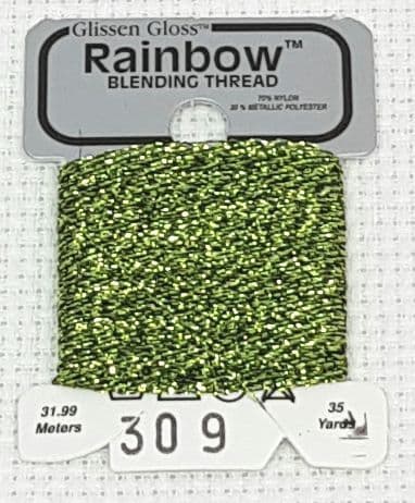 Olive Green GlissenGloss Rainbow Thread 123 / R309