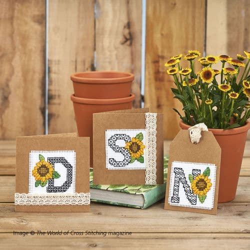 Sunflowers ABC WOXS Issue 323 September 2022 project pack