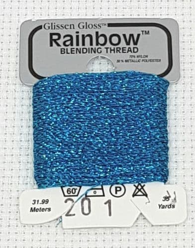 Teal Blue GlissenGloss Rainbow Thread 29 / R201