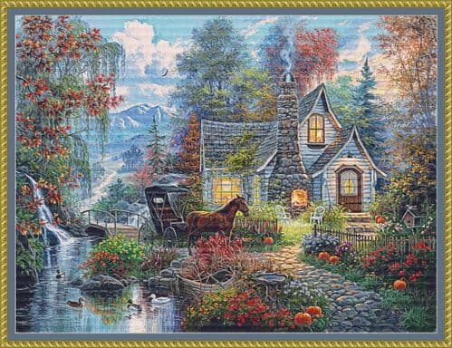 The Cross Stitch Studio Fairytale Cottage printed cross stitch chart