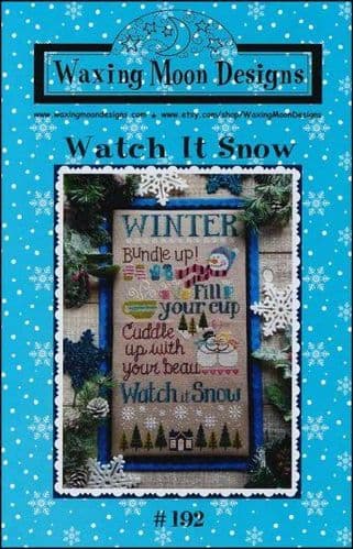Watch it Snow by Waxing Moon Designs printed cross stitch chart